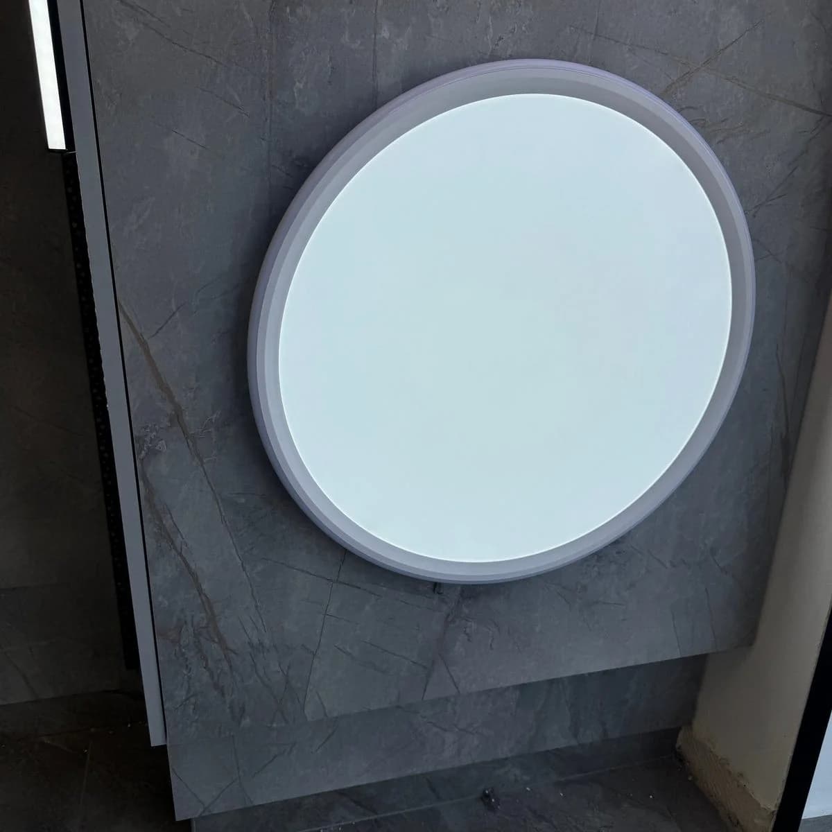 Round White Frame LED Ceiling Light 43cm CCT 2