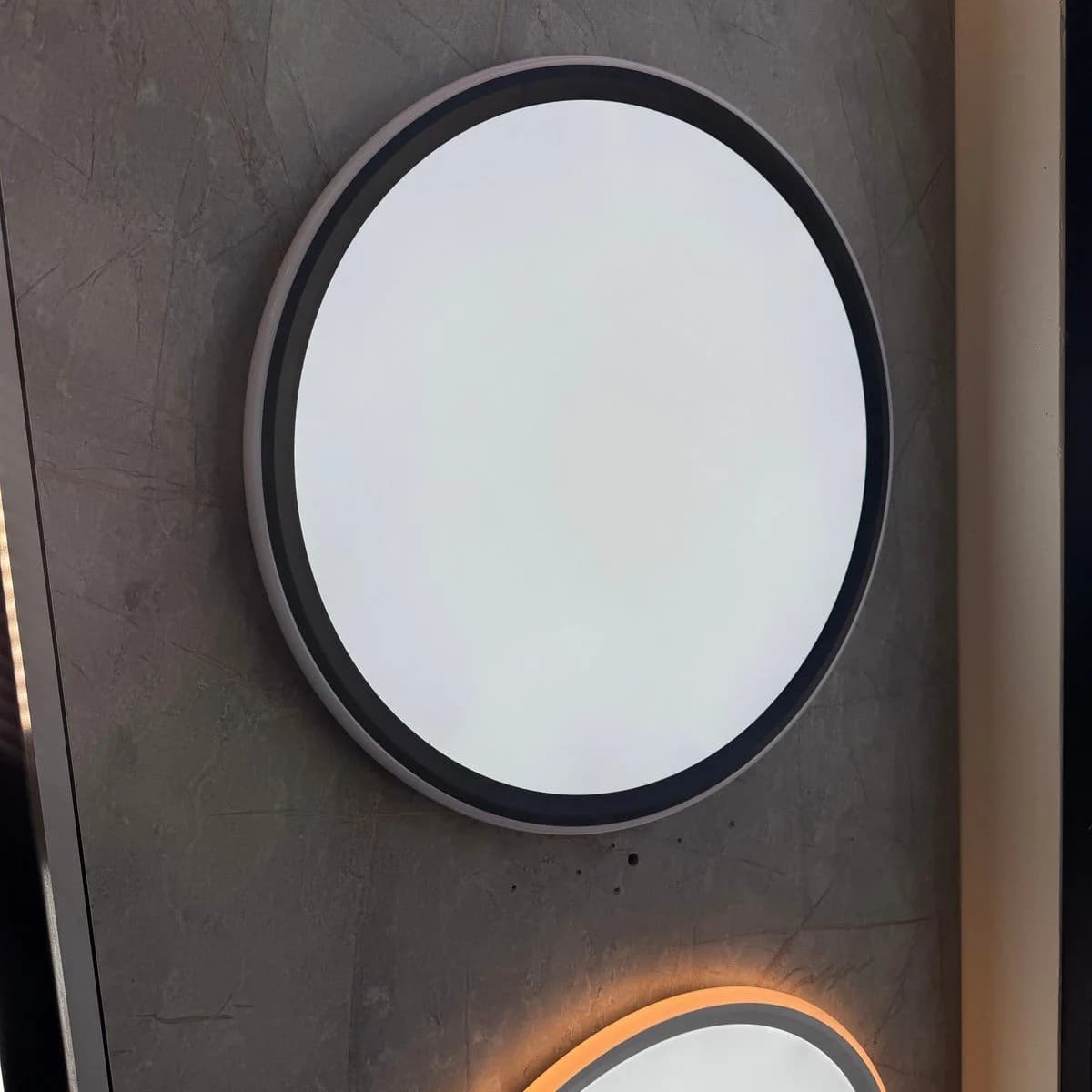 Round LED Ceiling Light Black Frame 53cm 60W CCT 3