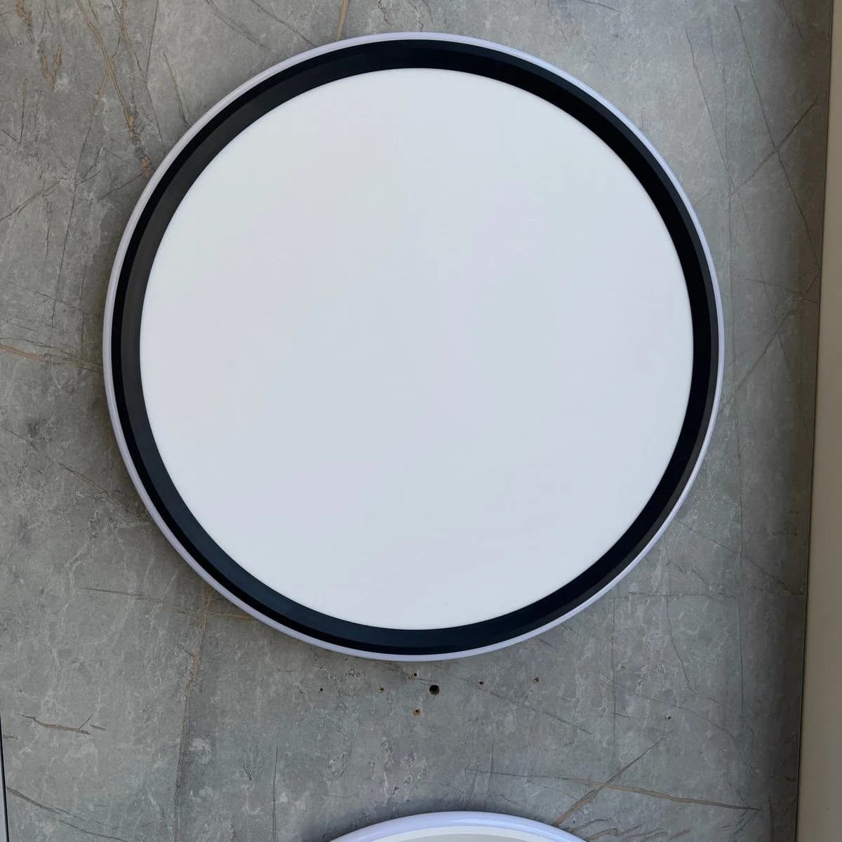 Round LED Ceiling Light Black Frame 53cm 60W CCT 5