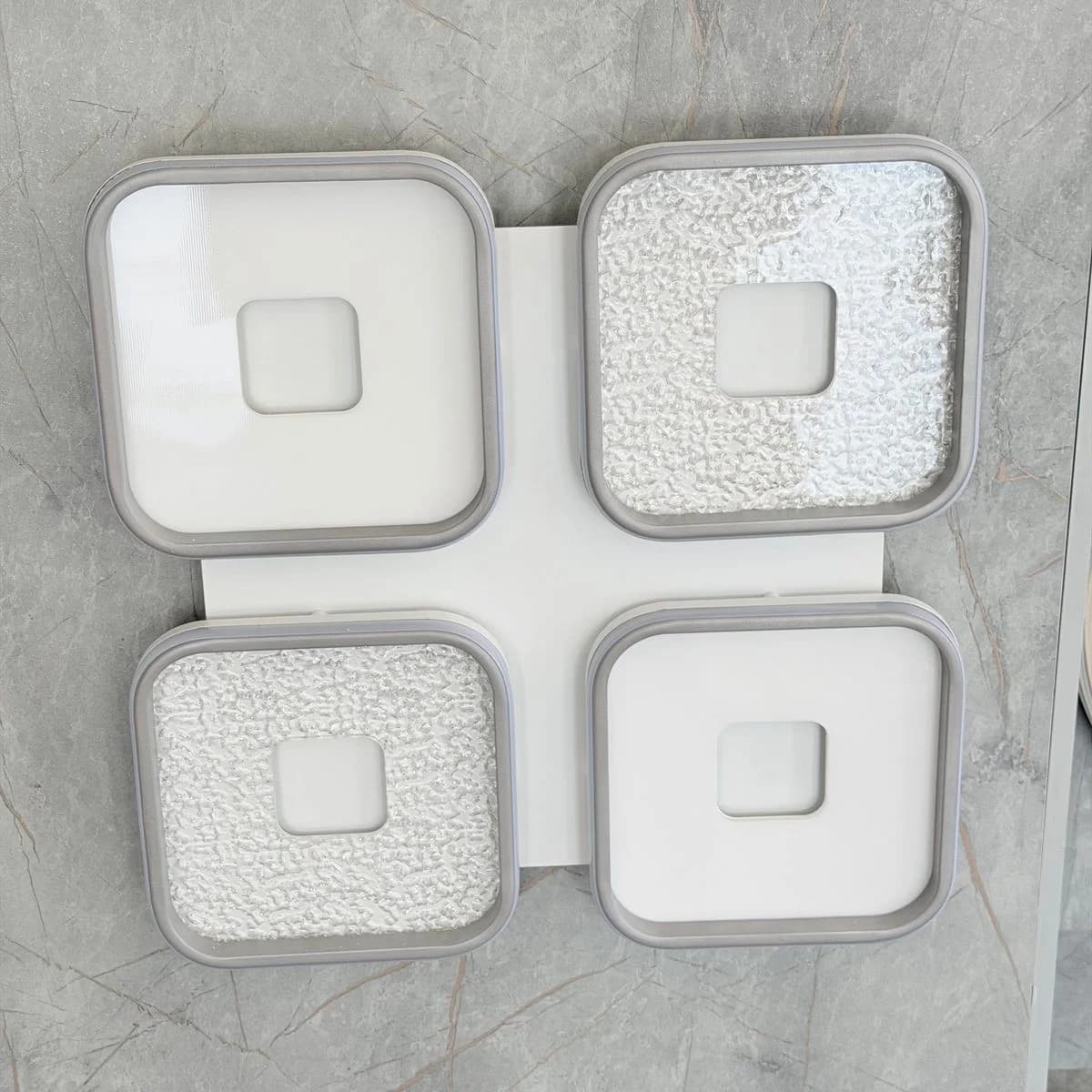 Modern 4-Square 3D Effect LED Ceiling Light 2