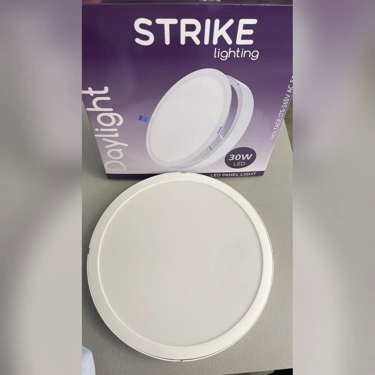 מנורת תקרה לד עגולה לבנה 30 ס"מ 30 וואט 4