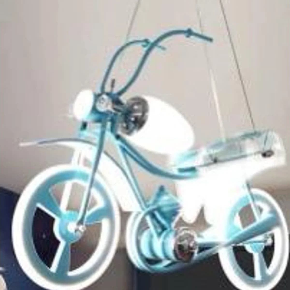 Kids LED Motorcycle Pendant Light 3