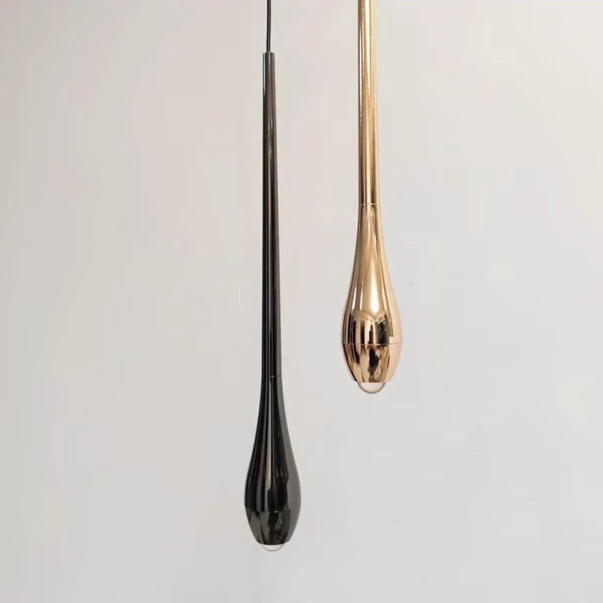 Single Golden Teardrop LED Pendant Light 2