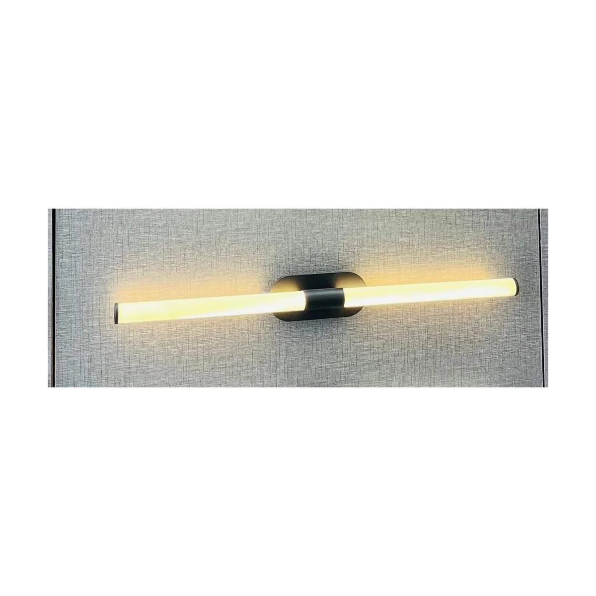 Black Cylindrical Vanity LED Light 60 cm 5
