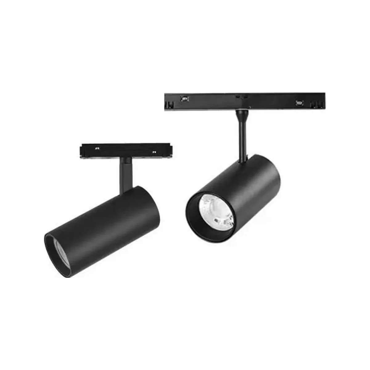 Black 12W Cylindrical Magnetic Track Spot 2