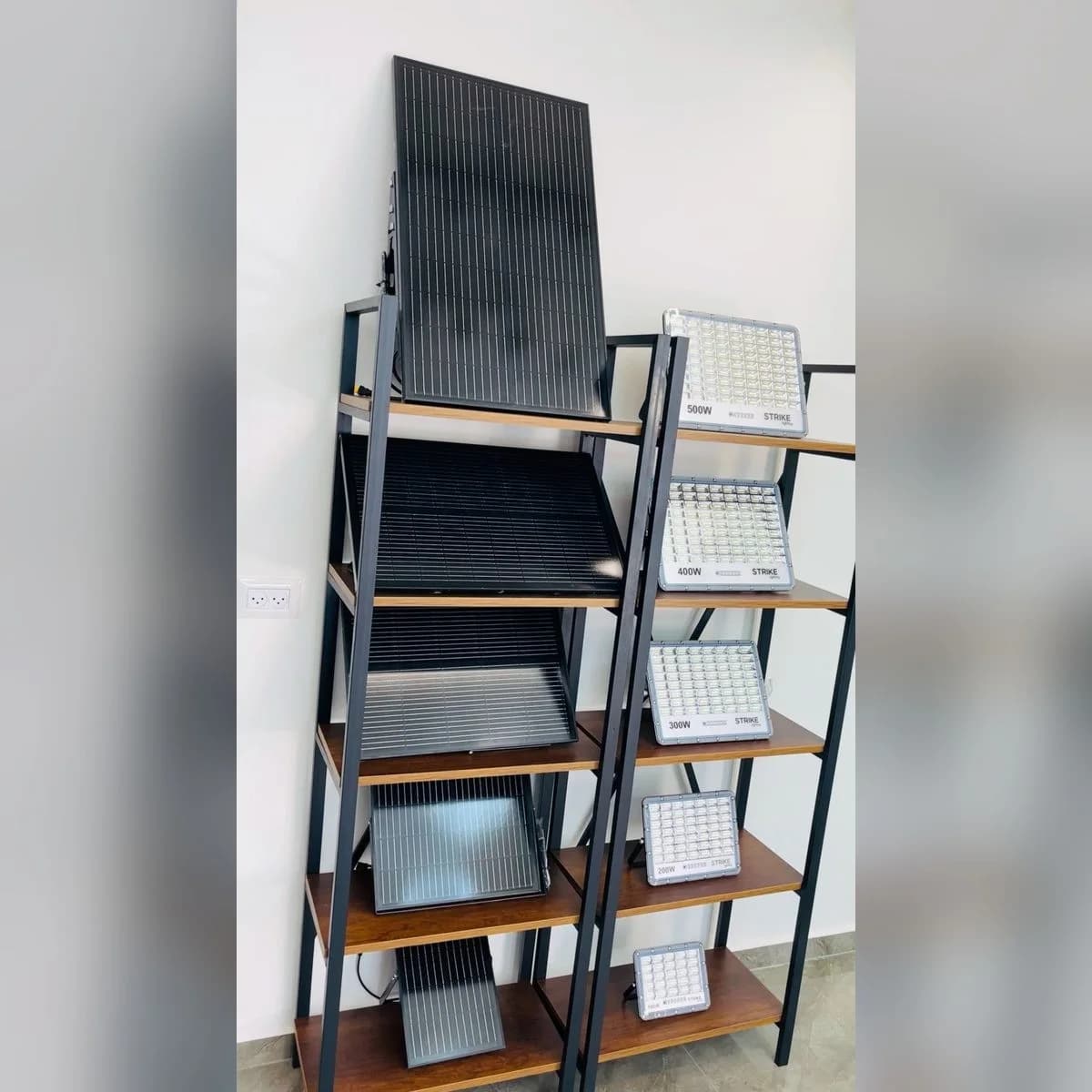 פנס הצפה סולארי לד 400 וואט עם פאנל 5