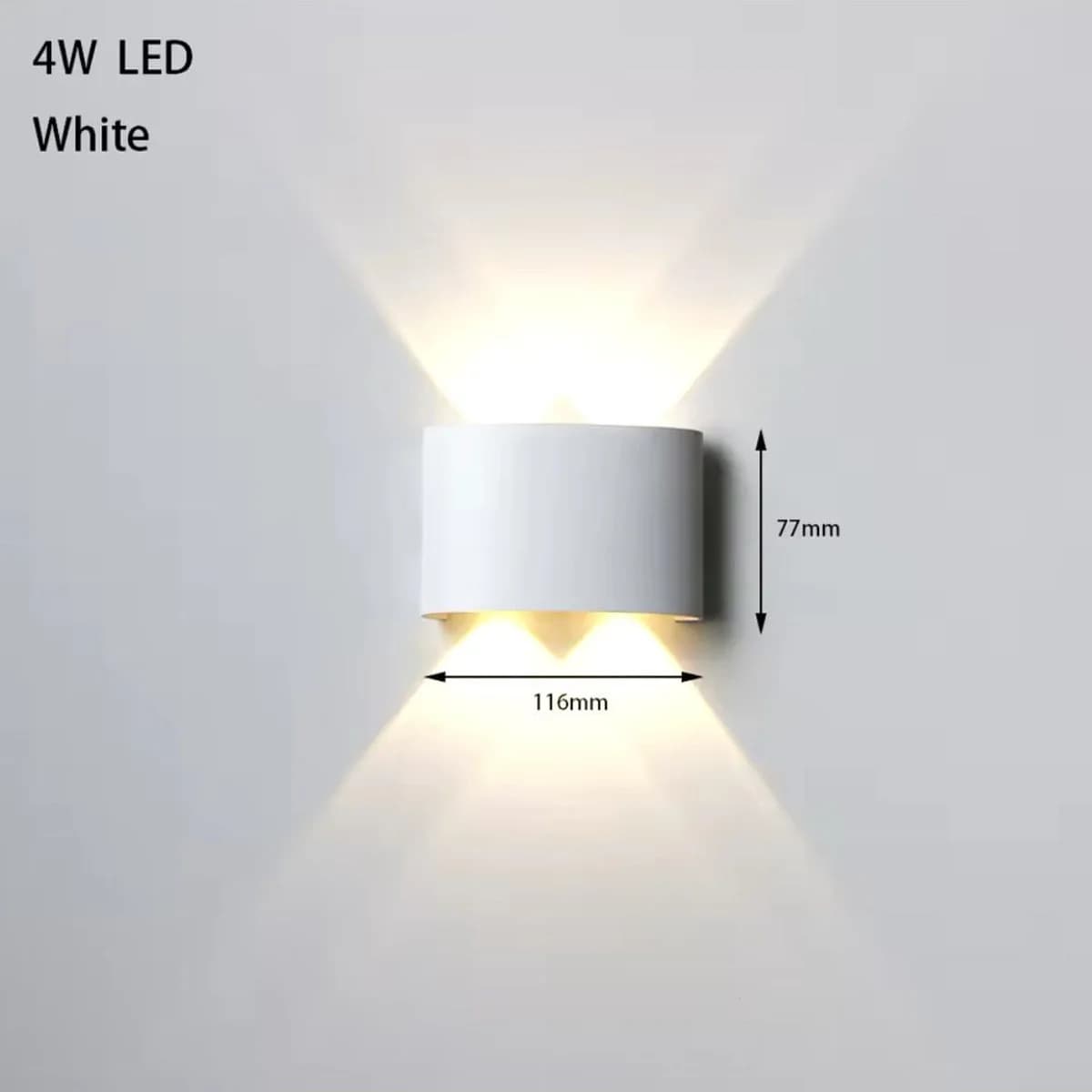 4W White Up-Down LED Wall Light 2